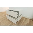 thumbnail image 4 of Ktaxon RGB LED Double Side Nightstand, End Table with 2 Drawer, High Gloss Bedside Table,Bedroom/Living Room,White, 4 of 10