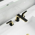 thumbnail image 3 of ANZZI 2-Handle 3-Hole 8 in. Widespread Bathroom Faucet With Pop-up Drain in Matte Black & Brushed Gold, 3 of 8