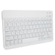 thumbnail image 3 of Teclado inalámbrico Bluetooth de 10 pulgadas con retroiluminación RGB, tecla cuadrada para teléfono, tableta, blanco tailandés, 3 of 14