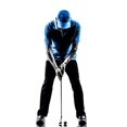 thumbnail image 2 of Man Golfer Golfing Putting Wall Mural Decal by Wallmonkeys Vinyl Peel and Stick Graphic (24 in H x 18 in W), 2 of 4