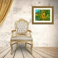 thumbnail image 3 of Grayscale 14x12 Gold Ornate Wood Framed with Double Matting Museum Art Print Titled - Yellow Blooms I, 3 of 4