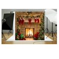 thumbnail image 4 of Fondo de chimenea de Navidad, diseño de lugar de Amazon ebay, tela de fondo para fotografía de estudio digital 3D, 4 of 5