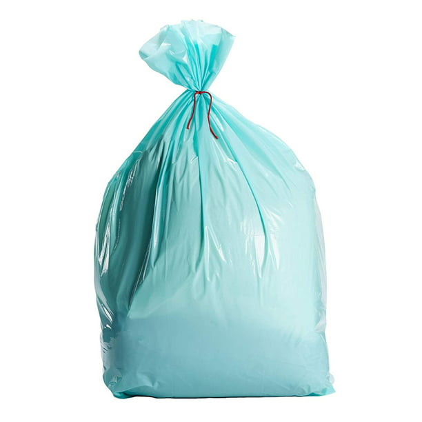 Light Teal Large Gift Bags - 6-Pack Jumbo Blue Green Plastic Sack for ...