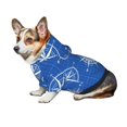 thumbnail image 6 of Goofa Compass Pattern Small Dog Sweater Hoodies Pet Grey Hooded Soft Fleece Sweatshirts with Pocket Fall Winter Puppy Cat Sweaters Warm Clothes-XX-Large, 6 of 8
