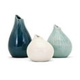 thumbnail image 1 of IMAX 13340-3 Vases en Stein&44; Multicolore - Lot de 3, 1 of 1