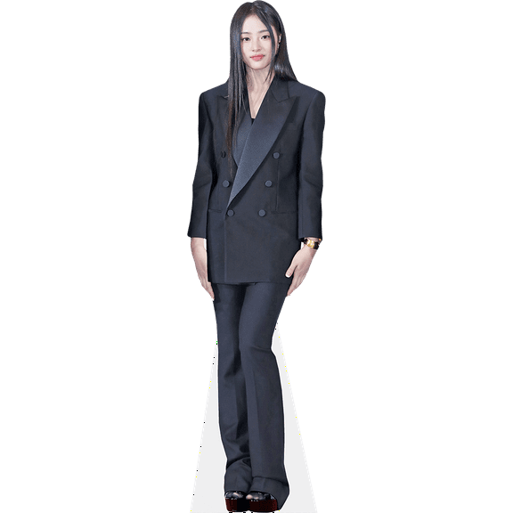 Kim Min-ji  (Black Outfit) Mini Cardboard Cutout Standee