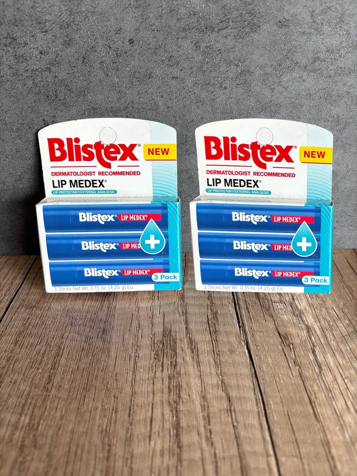 (6 pack) Blistex Lip Medex Medicated Lip Balm Stick, 3 Count, 0.15 oz