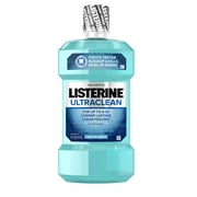 Listerine Ultraclean Antiseptic Mouthwash, Tartar, Arctic Mint, 1 L