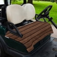 thumbnail image 2 of Golf Cart Seat Covers for 2 Seater,Dark Brown Wooden Microfiber Cart Seat Towel Blanket,Vintage Western Country Wooden Board Absorbent Breathable NonSlip Bench Seats Protector for Golf Course 51"x31", 2 of 9