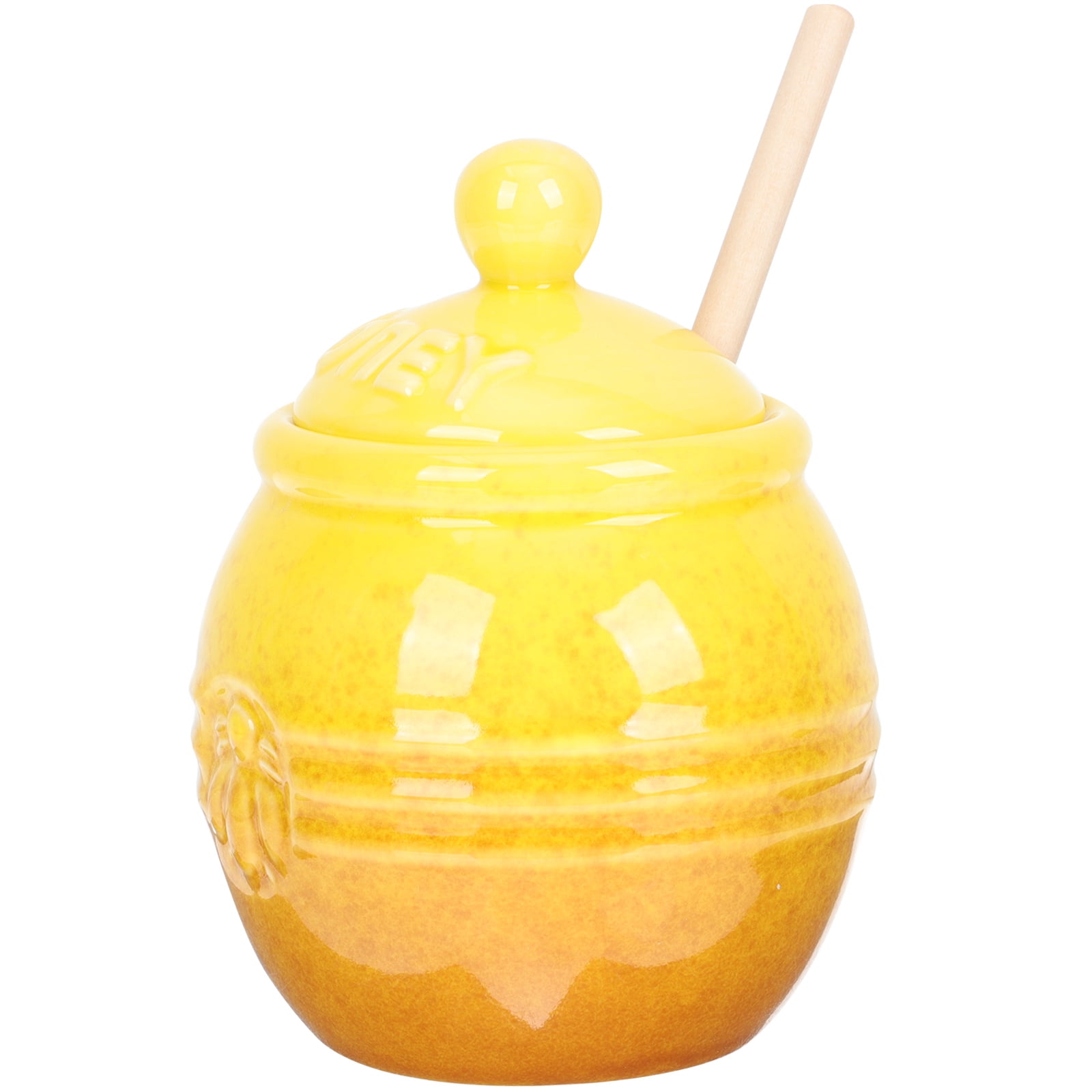 MLINS  Home Syrup Jar Storage Honey Jars with Dipper Container Lid