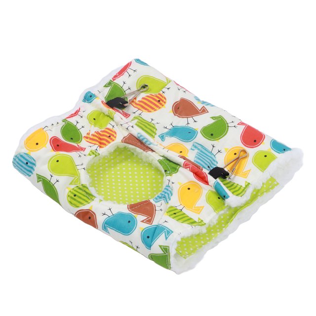 Hamaca cálida de invierno para pájaros y mascotas, hamaca colgante gruesa para nido triangular de loro para pájaros