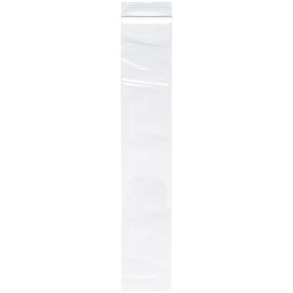 Plymor 2" x 12" (Case of 1,000), 2 Mil Zipper Reclosable Plastic Bags