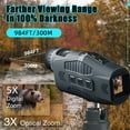 thumbnail image 4 of Goggles,1080p DigitalMonocular for Dark,Travel Infrared Monoculars Save Photos & Videos,Monocular forCamping,1.5-inch TFT screen,HD Photos,Can Be Used At Night,Travel, 4 of 9