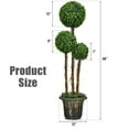 thumbnail image 2 of Gymax 4 Ft Artificial Topiary Tree Fake Triple Ball Plant Home Office Decoration, 2 of 7