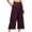 Purple, variant on hoksml Women's Wide Leg Pants, High Waist Pleated Cropped Wide Leg Trousers with Pockets, Casual Loose Fit Pants for Daily and Vacation Wear