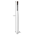 thumbnail image 5 of Tnobhg 2Pcs Nail UV Pens Smooth Even Application Metal Nylon Bristles White Pole Lightweight Body Nail UV Pens, 5 of 7