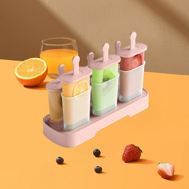 pstuiky Molde para helado casero paletas caseras paletas caseras helado congelación de trozos de hielo caja de helado celosía de hielo caja de hielo casera paleta de hielo