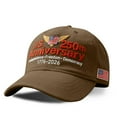 thumbnail image 3 of U.S. 250th Anniversary Commemorative Hat - Adjustable Retro Washed Patriotic Baseball Cap with 250 Years Print, Tribute Cap for Men Women, Brown, 3 of 9