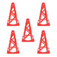 thumbnail image 1 of 5 Pieces 9'' PE Sport Training Cone For Soccer Football Basketball - Red, 1 of 8