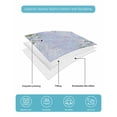 thumbnail image 5 of Quilts Twin Size, Purple White Flowers Soft Comforter Bedding Set for Bed, Spring Farmhouse Botanical Floral Lightweight Quilted Bedspread with Pillow Cover(2 Pieces) for All Season, 68x86 Inch, 5 of 6