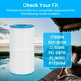 thumbnail image 3 of SpiroPure Replacement for Unicel C-5345 Pleatco PLBS50 Filbur FC-2970 Pentair R173584 Rec Warehouse 173584 Waterway 817-0014 Hot Tub Spa Pool Replacement Cartridge, 3 of 8