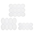thumbnail image 1 of Kit de Moldes de Silicona para Colgantes de Llaveros de Resina de Forma Mixta de 3 Pcs Uxcell, Blanco, 1 of 6
