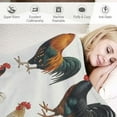 thumbnail image 3 of Nawypu  Rooster Blanket Cozy Durable Throw Blanket Lightweight Ultra Soft Blanket for Bed Flannel Throw Blanket Easy Cleaning, 3 of 6
