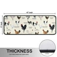 thumbnail image 5 of Kitchen Rugs Sets Of 2,Beige Chicken Breed Pattern Anti Fatigue Kitchen Mat Rugs Non Slip Washable,Decorative Kitchen Floor Mats for Kitchen,Sink,Laundry,17"x47"+17"x47", 5 of 5
