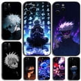 thumbnail image 2 of J-Jujutsu K-Kaisen G-Gojo Anime funda de teléfono para Apple iPhone 15,14,13,12,11,Pro,X,XS,Max,XR,Plus,Mini cubierta negra suave, 2 of 5
