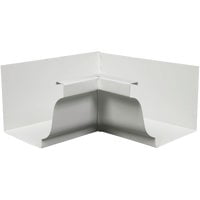 Amerimax Home Products 27201 Aluminum Gutter Inside Mitre White - 5 inch