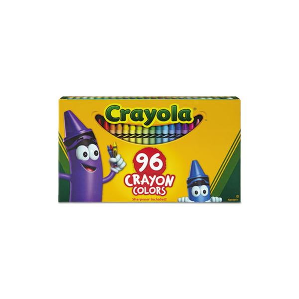 Classic Color Crayons In Flip-top Pack With Sharpener, 96 Colors/pack