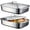 6pcs, variant on 2/4/6pcs Extra Large Heavy Duty Stainless Steel Baking Pans with Lids - Non-Stick, Thick Rectangular Oven Trays for Desserts, Bread, And Seafood - Perfect for Bbqs, Buffet Serving Trays