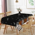 thumbnail image 5 of Tchckioa Pumpkin Ghost Tablecloth for Kitchen Dining,60x84 Inch Rectangular Waterproof Stain Proof Table Cover, 5 of 6