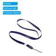 thumbnail image 4 of Uxcell 16" Neck Lanyards 0.4" Width Detachable Strap Lanyard for ID Badge Keys Navy Blue 20 Pack, 4 of 5