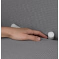 thumbnail image 3 of Cubre Sala Melocotton Ajustable Stretch Fit Elástico 3 Piezas Gris, 3 of 7