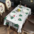 thumbnail image 3 of Meery Christmas Rectangle Table Cloth Christmas Trees Tableclothes 60x102inch Polyester Waterproof and Reusable Table Covers for Dining Table Buffet Parties and Camping, 3 of 5