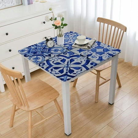 HAOXIT Pattern Print Rectangle Home Decor Fabric Table Cover for Banquet Party Kitchen Dining Room 52*52
