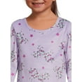 thumbnail image 4 of Wonder Nation Toddler Girls Long Sleeve Fleece Sleep Gown, Sizes 2T-5T, 4 of 5