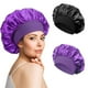 thumbnail image 1 of 2 Pack gorros de noche elásticos anchos, gorros de noche de satén, gorros de ducha de seda, gorros de noche, gorros de noche, gorros de noche para mujer, 1 of 5