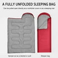 thumbnail image 5 of Deeceymbur Sleeping Bags Xl for Adults Men'S Large Wide Sleeping Bag for Camping, Backpacking, Warm and Cool Weather Outdoor Activities Red, 5 of 8