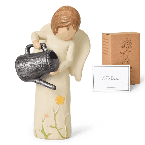 Gardening Gifts for Women, Garden Angel Figurine Gifts for Mom, Sisters, Friends to Celebrate Friendship, Breeding Love, Gift Ideas Tabletop Decor