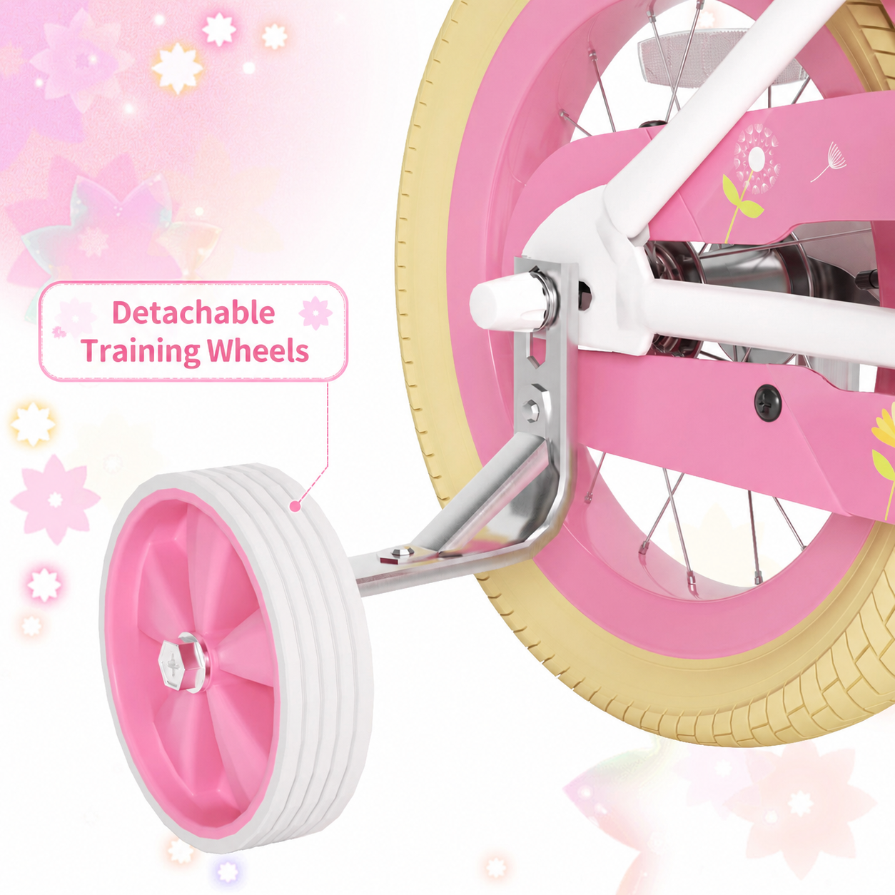 XJD 16 Inch Kids Bike with Training Wheels photo 3