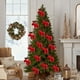 thumbnail image 4 of mfyjkho Juego de 12 adornos navideños de poliéster para árbol de Navidad. Ideales para decoración festiva., 4 of 6