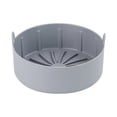 thumbnail image 1 of Graflsoa Non-Stick Silicone Air Fryer Grill Tray - 19cm Round, Heat-Resistant & Easy Clean, Gray, 1 of 6
