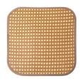 thumbnail image 2 of Rattan Mat Cushion | Woven PVC Chair Pad for Office Desk or Car Seat | 40x40cm Summer Breathable Seat Cushion for Long Sitting | Non-Slip Cool Butt Pad, 2 of 6