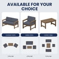 thumbnail image 5 of KINGYES 4 Pieces Outdoor Furniture Set with 10FT Patio Umbrella, HDPE All Weather Use Conversation Couch Sets,2 Armchairs & 1 Loveseat & 1 Coffee Table for Patio Backyard, 5 of 10