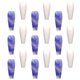 thumbnail image 1 of Blue Full Cover Fake Nails Tips for Nail Suitable for Salon and Home Use 24Pcs, 1 of 2