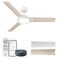 thumbnail image 1 of Ventilador de techo Dreo Smart 132 cm con luz de 12 velocidades blanco, 1 of 9