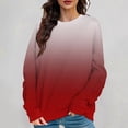 thumbnail image 2 of Vedolay Oversized Sweatshirt for Women Women's Oversized Hoodies Long Sleeve Shirts Pullover Fall Clothes with Pockets,Red M, 2 of 3