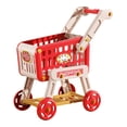 thumbnail image 2 of Carrito de compras de juguete Juego de rol Juego de simulación Educativo Creativo Simulación Comestibles rojo, 2 of 9